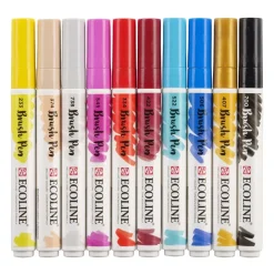 Set de 10 Rotuladores Brush Pen Moda Ecoline