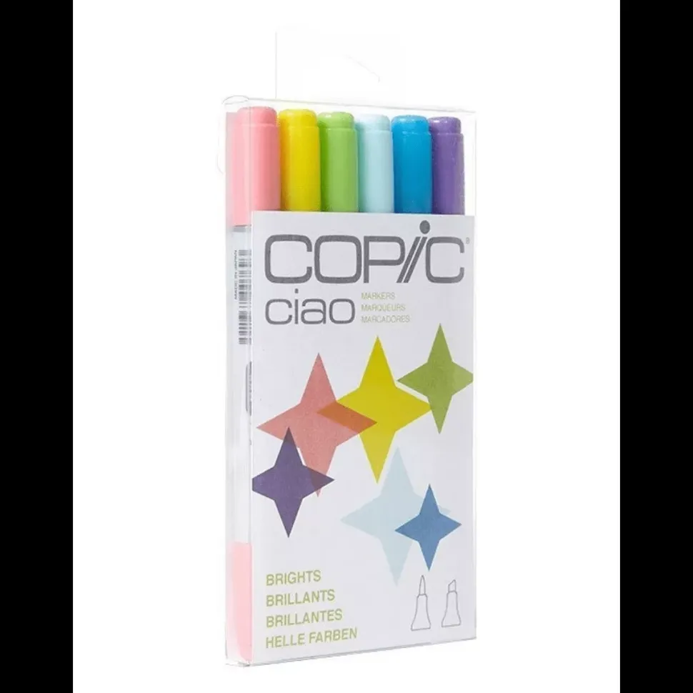Set De 6 Rotuladores Copic Ciao Tonos Brillantes