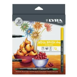 Set de 24 rotuladores doble punta Aqua Brush Duo