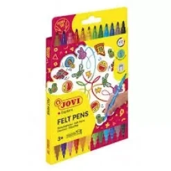 Set de 12 rotuladores Felt Pens doble punta Jovi