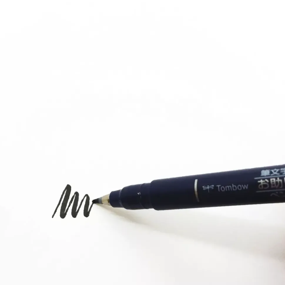 Set de 6 rotuladores Fudenosuke Neón Punta dura Tombow