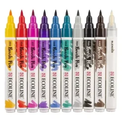 Set de 10 rotuladores Handlettering Brush Pen Ecoline