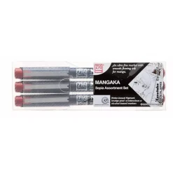 Set de 3 rotuladores Mangaka Sepia Zig
