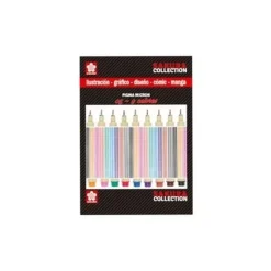 Set de 8+1 rotuladores Pigma Micron punta fina Sakura
