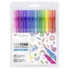 Set de 12 rotuladores Tombow TWINTONE Arco Iris