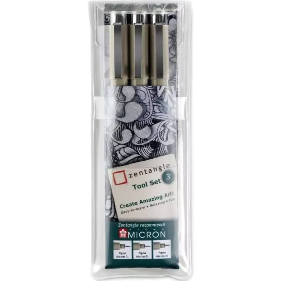 Set de 3 rotuladores Zentangle Sakura Pigma Micron