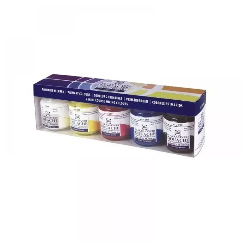 Set de 5 temperas gouache Talens
