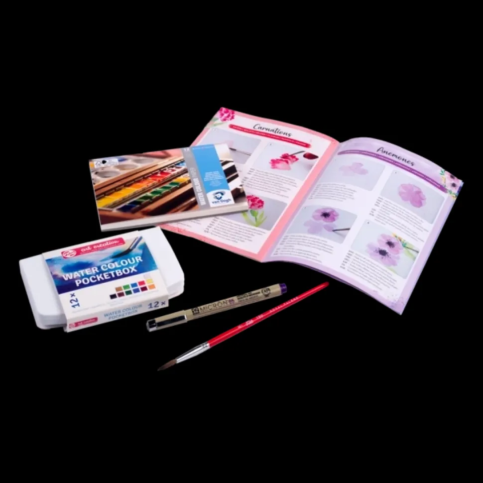 Set de acuarela multibrand Floral Talens