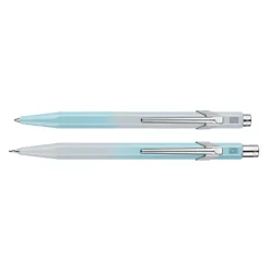 Set de bolígrafo y portaminas 849 Blue Lagoon Caran d'Ache