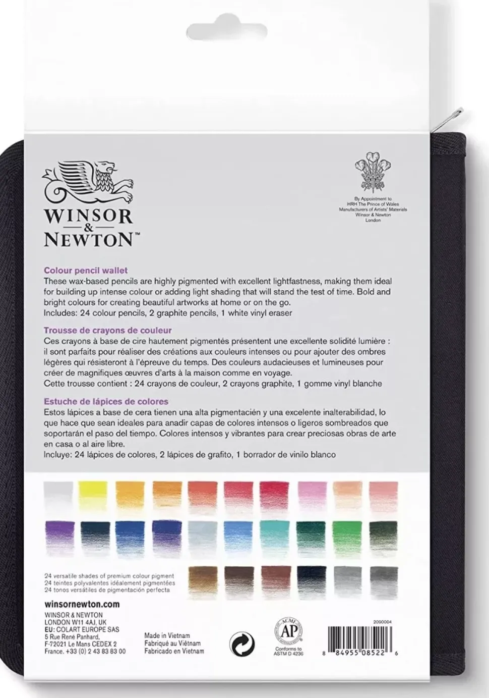 Set de Dibujo 24 Lápices de Colores Studio Winsor and Newton