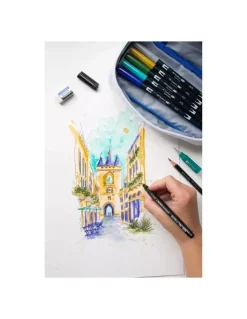 Set de dibujo Urban Sketch Mediterráneo Tombow