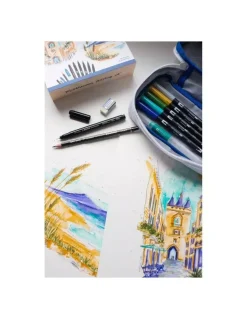 Set de dibujo Urban Sketch Mediterráneo Tombow