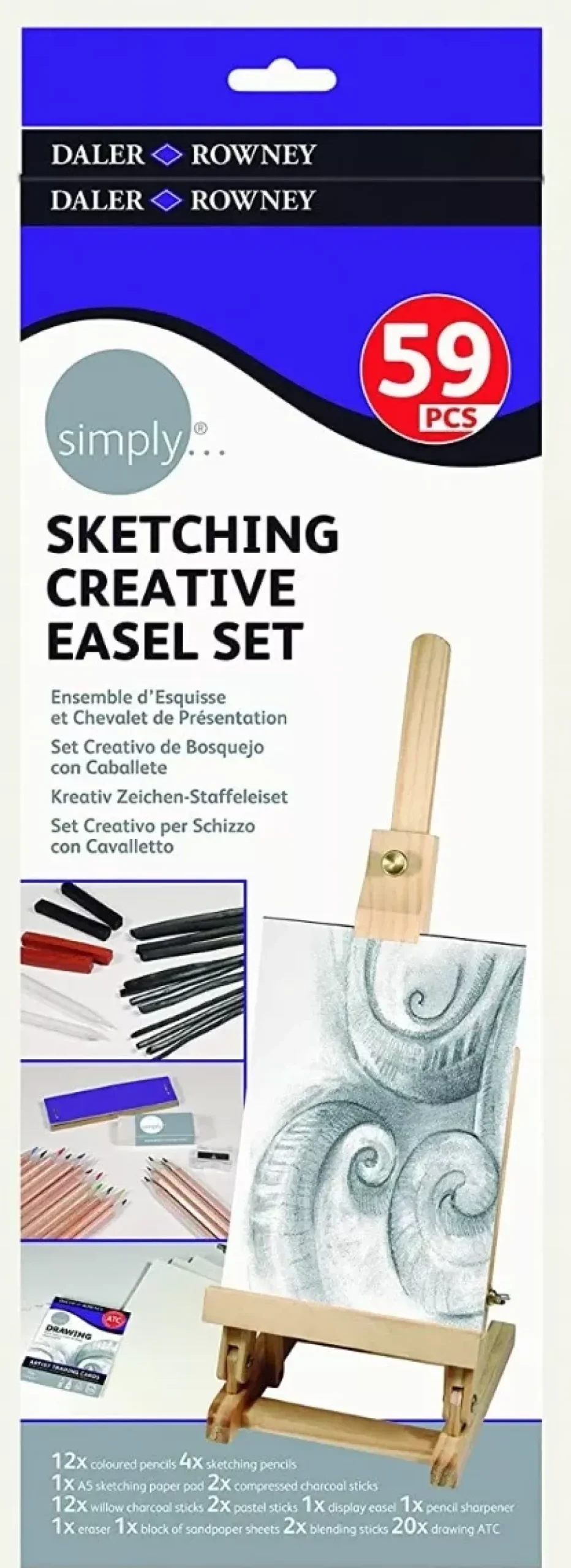 Set de esbozo Creative Easel Simply Daler-Rowney