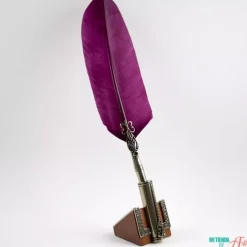 Set de escritura con pluma de oca burdeos Bellini Bortoletti
