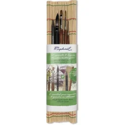 Set de Pinceles Bambú Para Bocetos y Acuarelas Raphaël