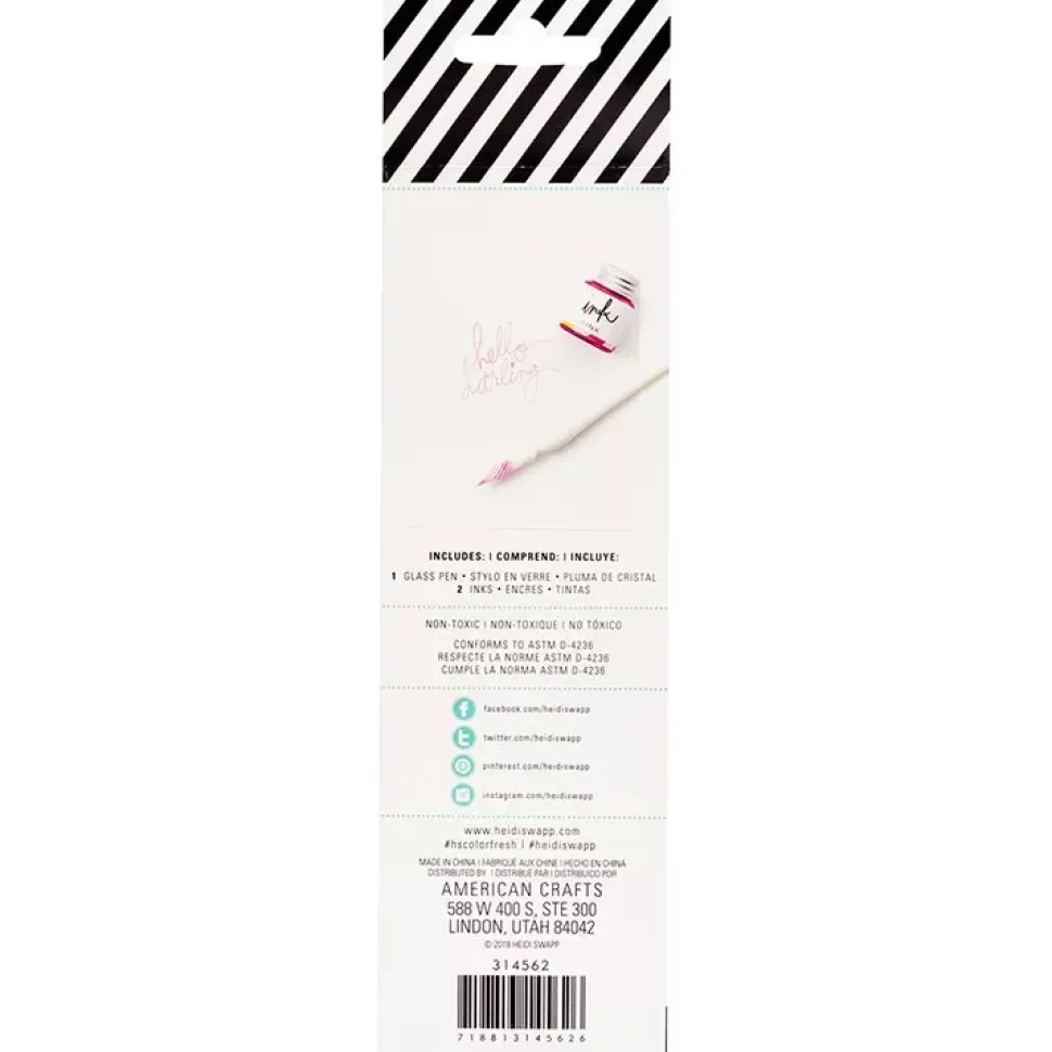 Set de plumilla y tintas Color Fresh Heidi Swapp