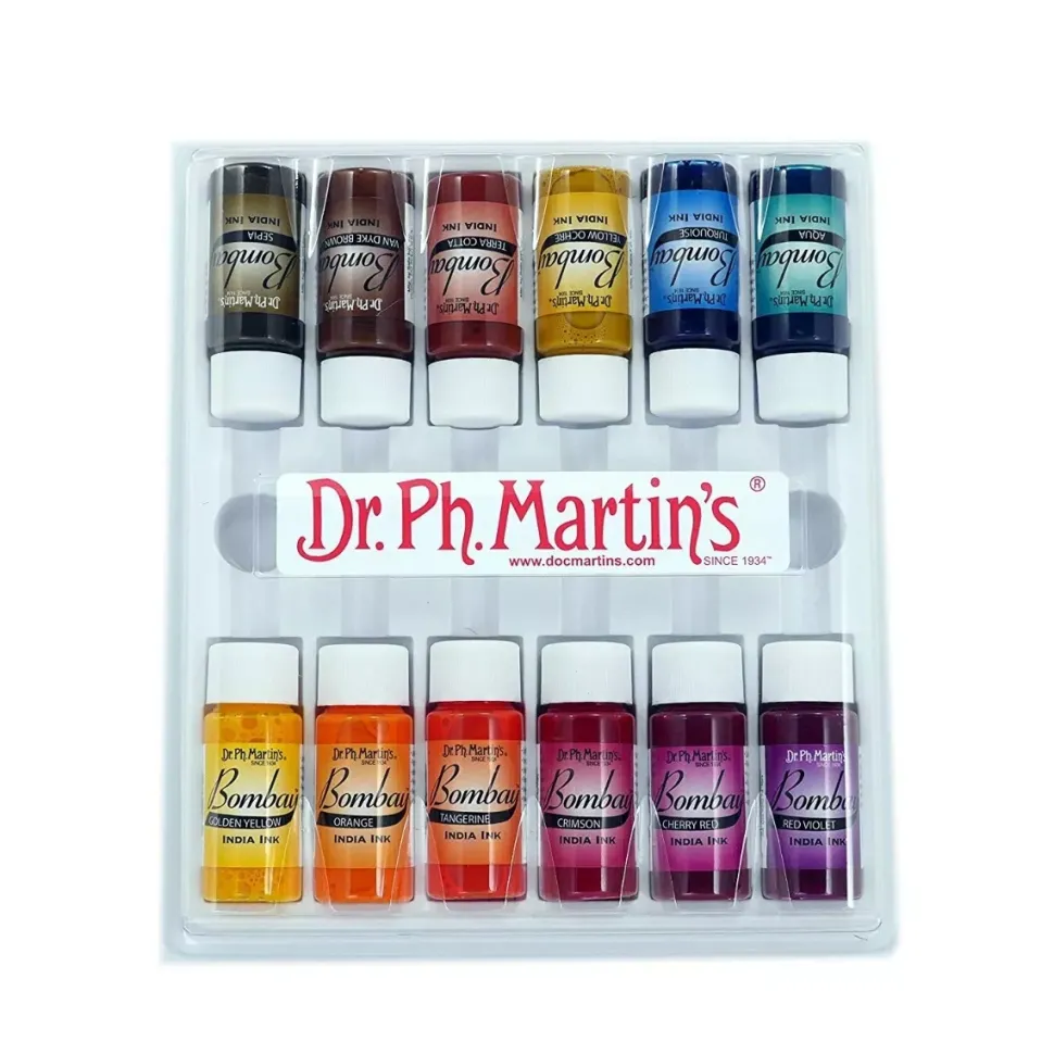 Set de Tintas Bombay India Ink #02 Dr. Ph. Martin's 15ml