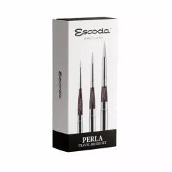 Set de viaje acuarela 1253 estuche y pinceles sintéticos Perla 1438 Escoda