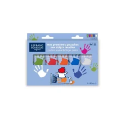 Set gouache infantil Dedos Lavables Lefranc and Bourgeois 80ml