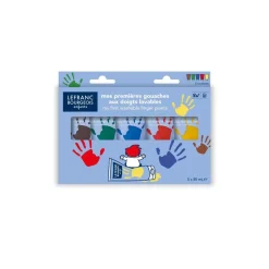 Set gouache infantil Dedos Lavables Classic Lefranc and Bourgeois 80ml