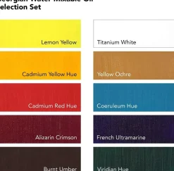 Set introducción 10 óleos al agua Georgian Daler-Rowney 20ml