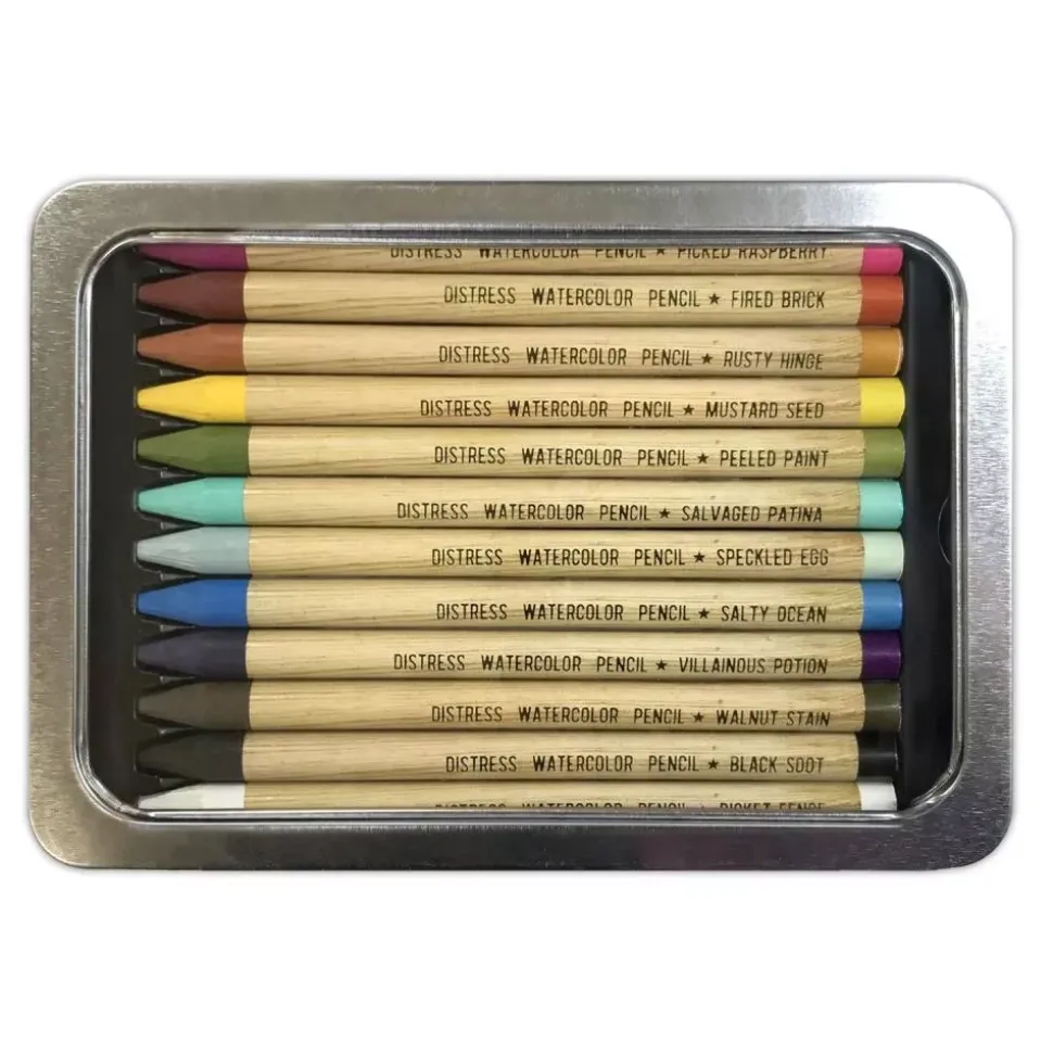Set Lápices Acuarelables Distress Pencils Tim Holtz Ranger 01
