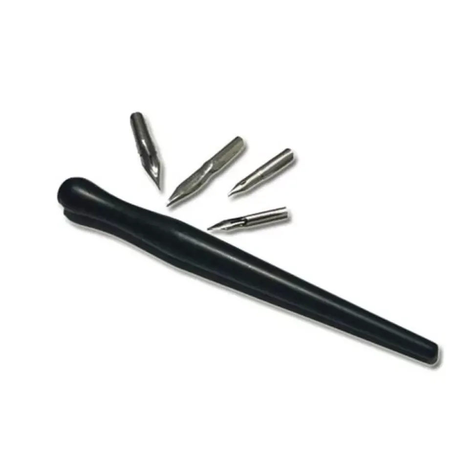 Set plumillas para dibujo con 4 puntas