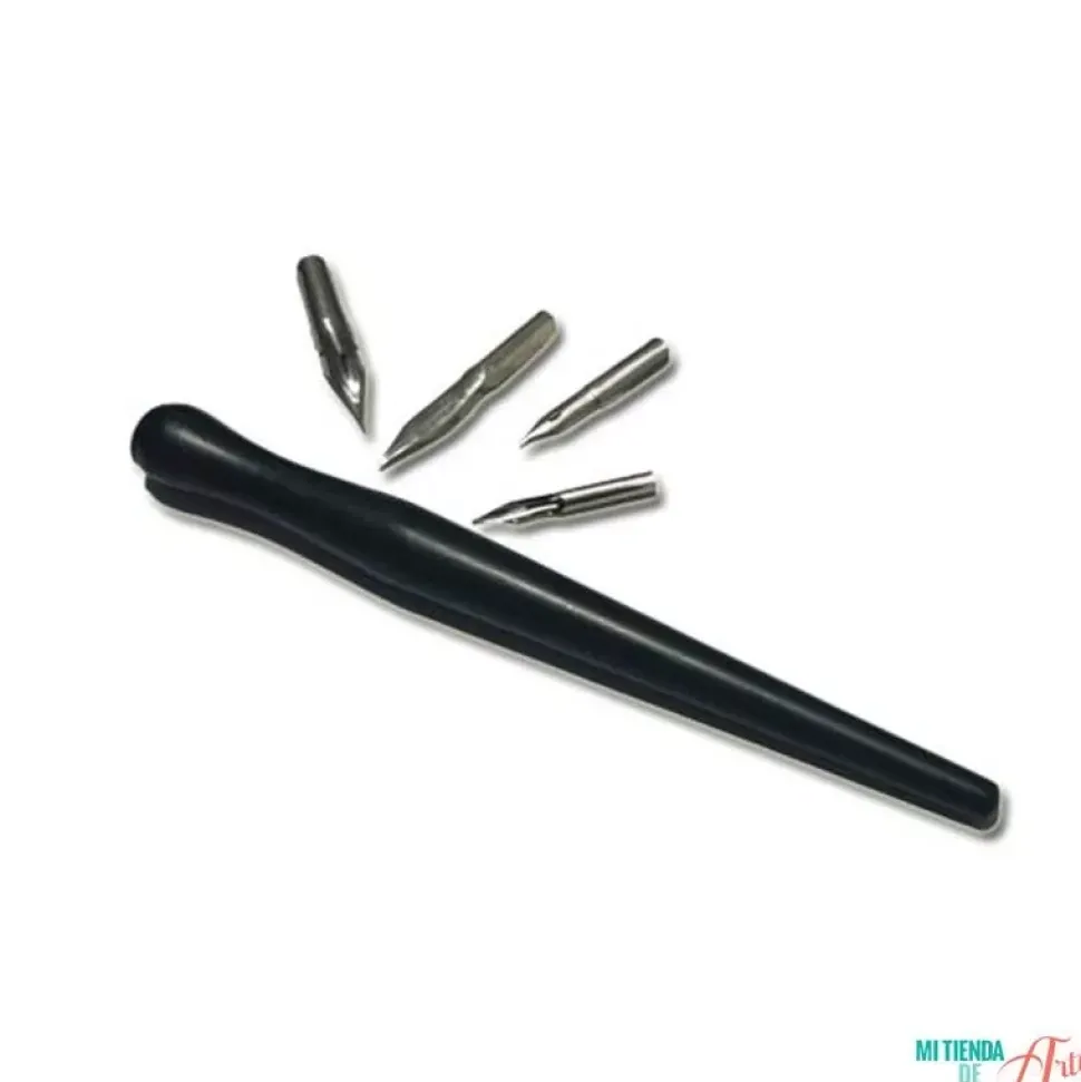 Set plumillas para dibujo con 4 puntas