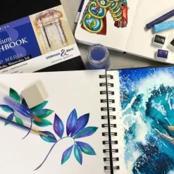 Sketchbook Delta Mixed media Azul Stillman & Birn 14x8,9cm