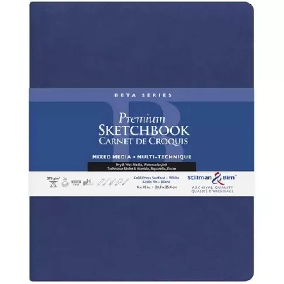 Sketchbook Delta Mixed media Azul Stillman & Birn 20,3x25,3cm