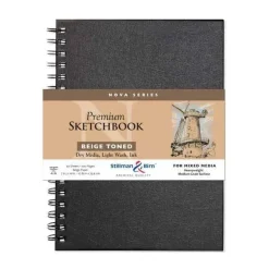 Sketchbook Premium Nova espiral Beige 150 g/m² Stillman & Birn 17x25cm