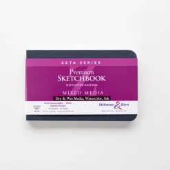 Sketchbook Zeta Mixed media Negro Stillman & Birn 14x9cm