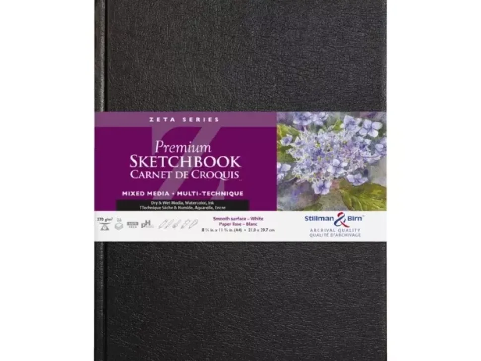 Sketchbook Zeta Multitécnica 270 g/m² Negro Stillman & Birn