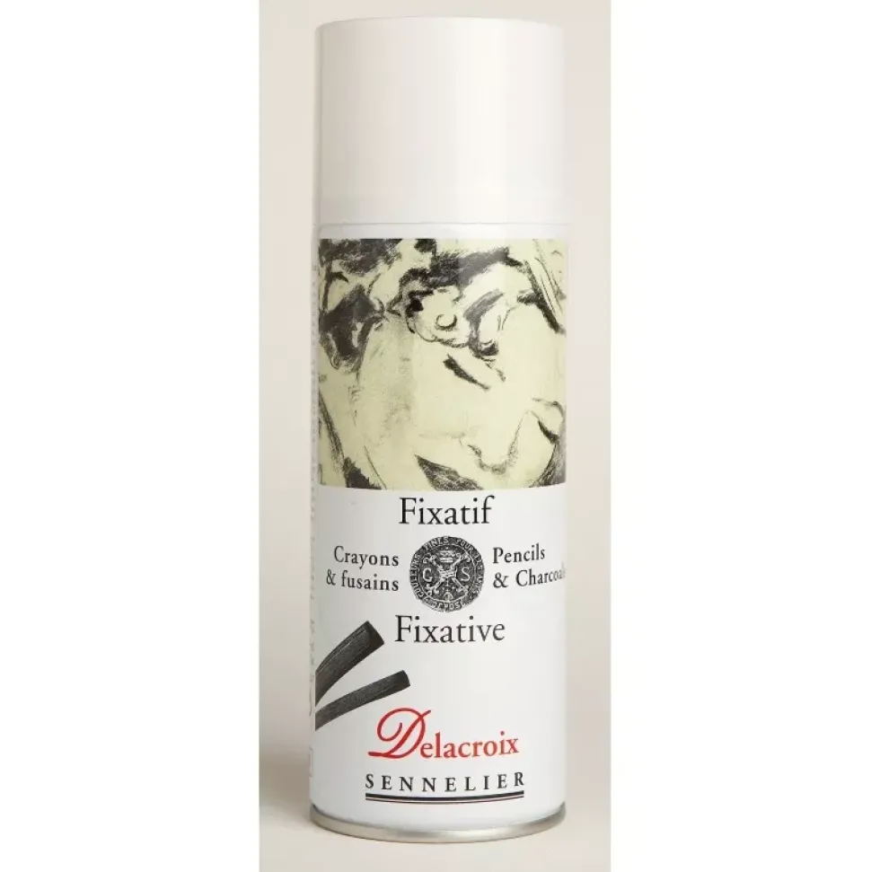 Spray Aerosol Barniz Fijativo Para Carboncillo y Lápiz Sennelier 400ml