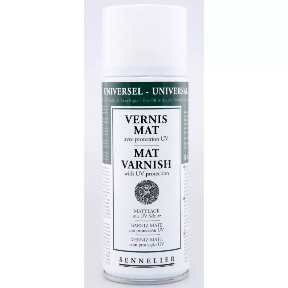 Spray Aerosol Barniz mate con protección UV Sennelier 400ml