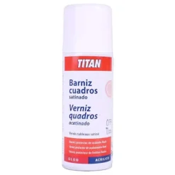 Spray Aerosol Barniz para cuadros Satinado Titan