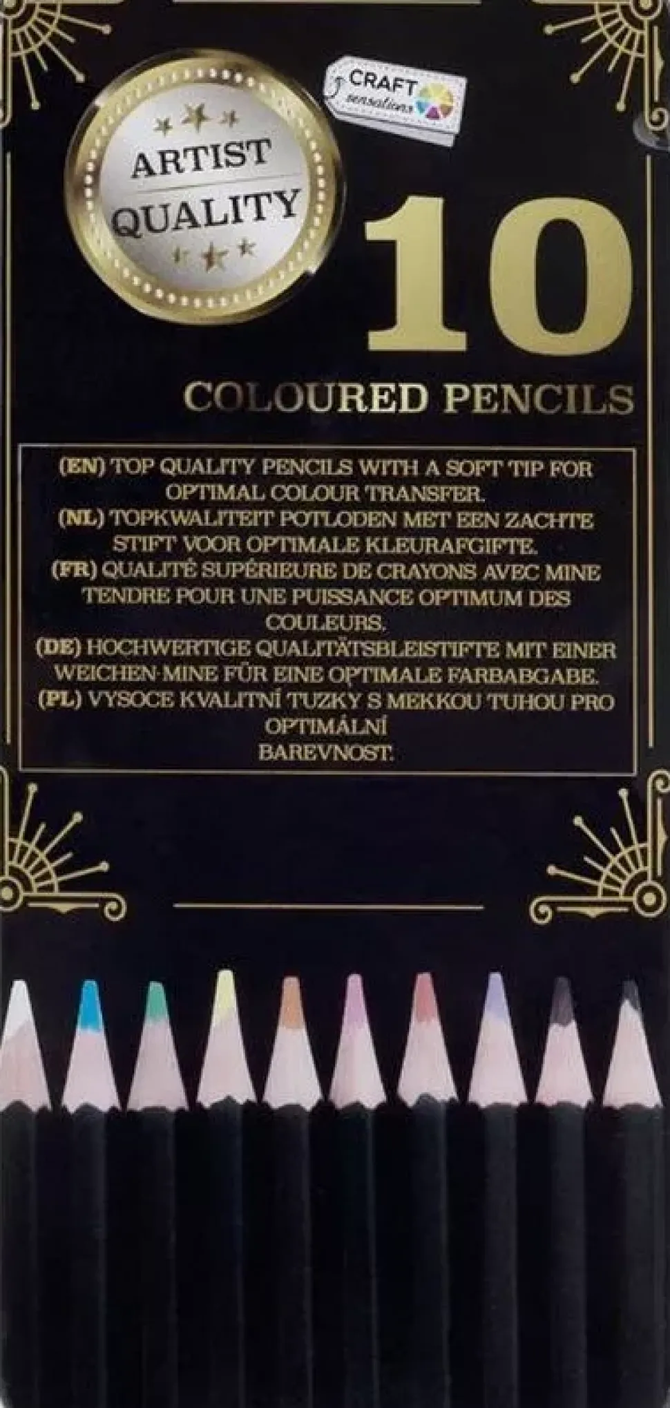 SUPER OFERTA **40%** Caja 12 Lápices de Colores Craft Sensations