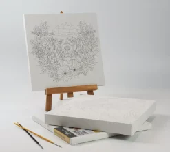 SUPER OFERTA **50%** Lienzo sobre bastidor para colorear Mandala #01 Phoenix 30x30cm
