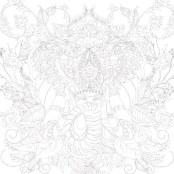 SUPER OFERTA **50%** Lienzo sobre bastidor 3D para colorear Elefante Phoenix 30x30cm