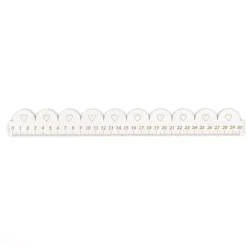 SUPER OFERTA **40%** Regla de Madera Con Corazones Dayka 30cm
