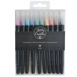 SUPER OFERTA **30%** Set de 10 rotuladores acuarelables punta pincel Kelly Creates