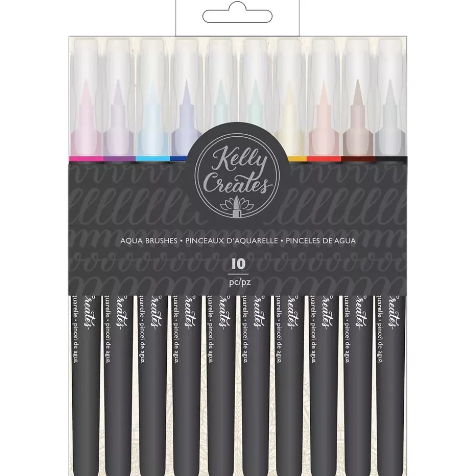 SUPER OFERTA **30%** Set de 10 rotuladores acuarelables punta pincel Kelly Creates