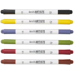 SUPER OFERTA **40%** Set de 6 rotuladores para caligrafía Dual Tip Docrafts