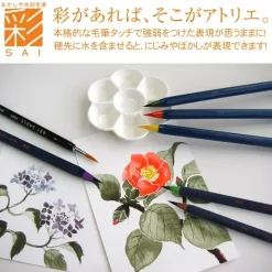 SUPER OFERTA **50%** Set de 5 rotuladores punta pincel Primavera Akashiya