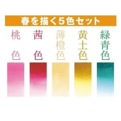 SUPER OFERTA **50%** Set de 5 rotuladores punta pincel Primavera Akashiya