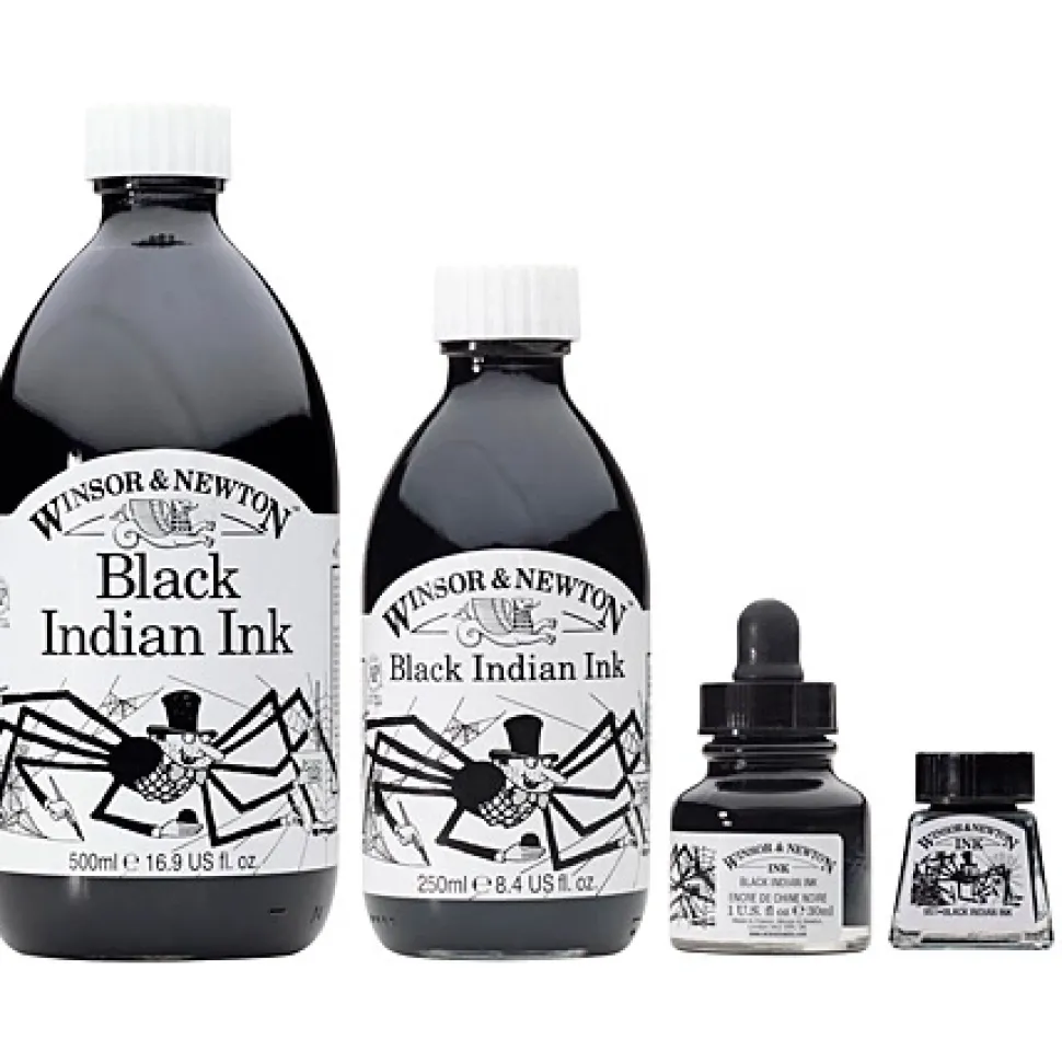Tinta 030 Negro Black Indian Ink Winsor and Newton