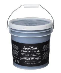 Tinta acrílica para serigrafía Poster Black Speedball 3,8Kg