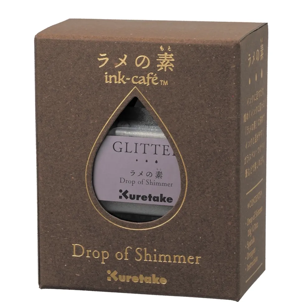 Tinta aditivo Glitter Ink-café Drop of Shimmer Kuretake 20ml
