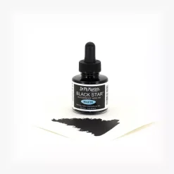 Tinta Black Star Matte India Ink 1.0 oz Dr. Ph. Martin's