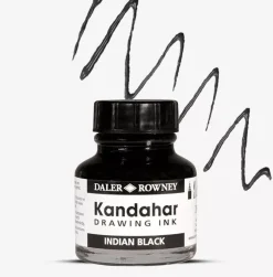 Tinta china Kandahar negro indio Daler-Rowney 28ml